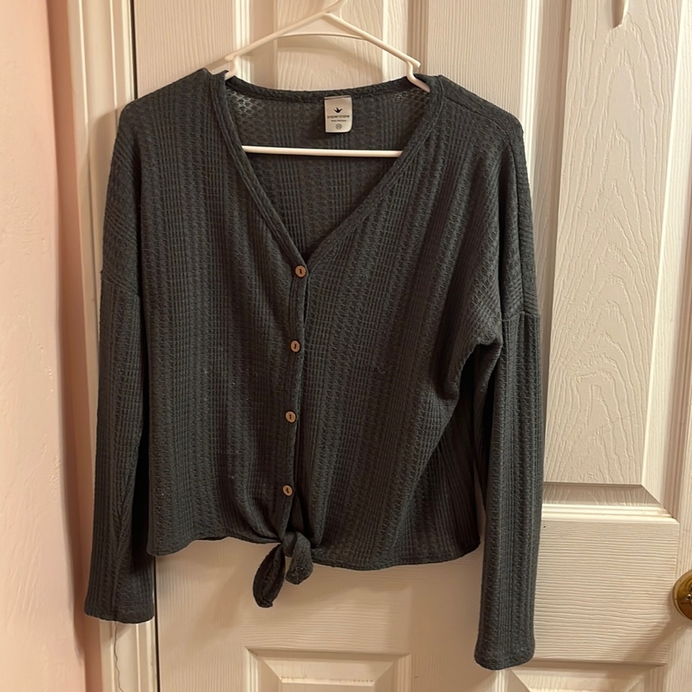 Paper crane, XS, jade sweater